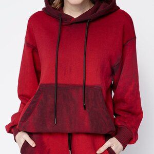 COTTON CITIZEN Brooklyn Oversized Hoodie in Ruby Mix